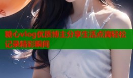 糖心vlog優(yōu)質(zhì)博主分享生活點(diǎn)滴輕松記錄精彩瞬間
