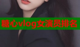 糖心vlog女演員排名