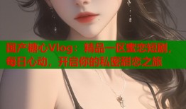 國產(chǎn)糖心Vlog：精品一區(qū)蜜戀短劇，每日心動，開啟你的私密甜戀之旅