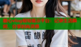 糖心vlog模特展示平臺：記錄生活瞬間，分享時尚靈感