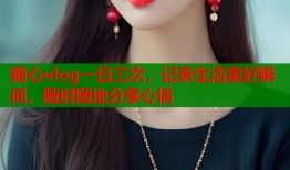 糖心vlog一日三次，記錄生活美好瞬間，隨時隨地分享心情