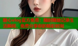 糖心vlog官方免費(fèi)：隨時(shí)隨地記錄生活瞬間，免費(fèi)分享你的精彩時(shí)刻