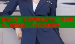 糖心APP：全球視頻交友平臺，高清聊天、智能匹配，開啟社交新篇章