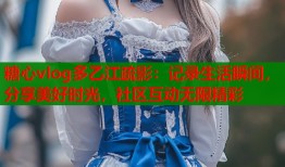 糖心vlog多乙江疏影：記錄生活瞬間，分享美好時(shí)光，社區(qū)互動(dòng)無(wú)限精彩