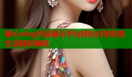 糖心vlog作品展示平臺輕松分享創(chuàng)意生活精彩瞬間
