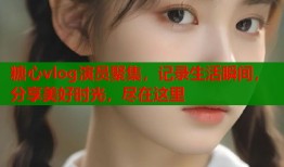 糖心vlog演員聚集，記錄生活瞬間，分享美好時(shí)光，盡在這里