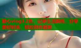 糖心vlog3.2色，記錄生活瞬間，分享美好時(shí)光，輕松創(chuàng)作視頻