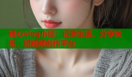 糖心vlog小巨：記錄生活，分享快樂，短視頻創(chuàng)作平臺(tái)