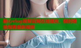糖心vlog視頻官網(wǎng)在線播放，隨時隨地觀看最新視頻