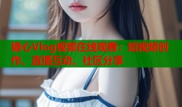 糖心Vlog視頻在線觀看：短視頻創(chuàng)作、直播互動(dòng)、社區(qū)分享