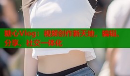 糖心Vlog：視頻創(chuàng)作新天地，編輯、分享、社交一體化