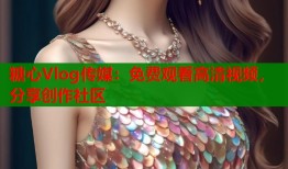 糖心Vlog傳媒：免費觀看高清視頻，分享創(chuàng)作社區(qū)