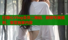 掃糖心Vlog會(huì)員二維碼，解鎖專屬福利，享受獨(dú)家內(nèi)容
