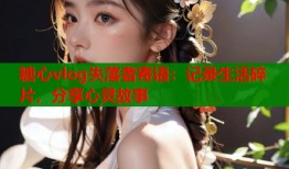 糖心vlog失落者寄語：記錄生活碎片，分享心靈故事