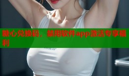 糖心兌換碼，禁用軟件app激活專享福利