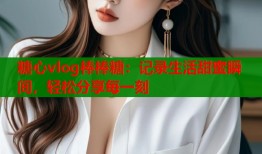 糖心vlog棒棒糖：記錄生活甜蜜瞬間，輕松分享每一刻
