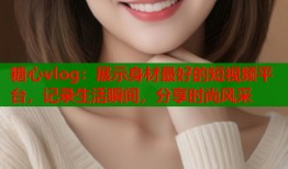 糖心vlog：展示身材最好的短視頻平臺，記錄生活瞬間，分享時尚風采