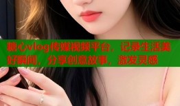 糖心vlog傳媒視頻平臺，記錄生活美好瞬間，分享創(chuàng)意故事，激發(fā)靈感