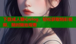 下載成人糖心vlog，輕松獲取精彩視頻，隨時隨地觀看