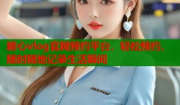 糖心vlog官網(wǎng)預(yù)約平臺(tái)，輕松預(yù)約，隨時(shí)隨地記錄生活瞬間