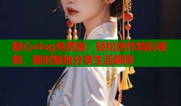 糖心vlog免費(fèi)版：輕松創(chuàng)作精彩視頻，隨時(shí)隨地分享生活瞬間