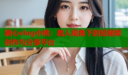 糖心vlog小桃：路人視角下的短視頻創(chuàng)作與分享平臺