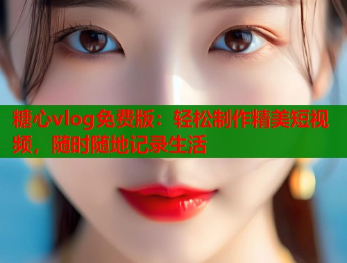 糖心vlog免費版：輕松制作精美短視頻，隨時隨地記錄生活